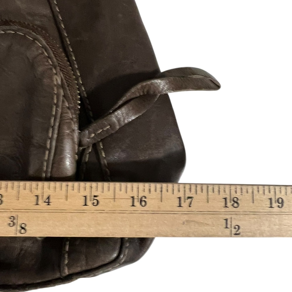 RUEHL No.925 Aubree Brown Leather Shoulder Bag Purse Abercrombie Italian Design - Picture 7 of 10